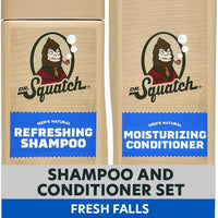 Dr. Squatch Paquete de cabello natural para hombres, cabello saludable y de aspecto completo, champú Fresh Falls (11 onzas líquidas), acondicionador Fresh Falls (11 fl oz)