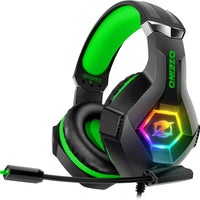 Ozeino Gaming Headset for PC, Ps4, Ps5, Xbox Headset with 7.1 Surround Sound, Gaming Headphones with Noise Cancelling Mi