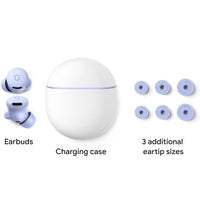 Google Pixel Buds 2a - Wireless Bluetooth Earbuds - Fog