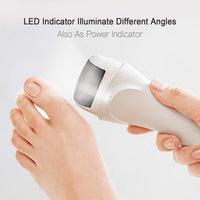 PRITECH Removedores de callos eléctricos recargables, herramientas electrónicas portátiles de pedicura, kit de eliminación de callos eléctrico, cuidado profesional de pies Pedi perfecto para piel seca