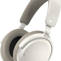 Sennheiser ACCENTUM Wireless Bluetooth Headphones – Hybrid ANC Noise Cancelling, 50‑Hour Battery, Lightweight Over‑Ear Design, Clear Calls, Travel & Work Headset, White
