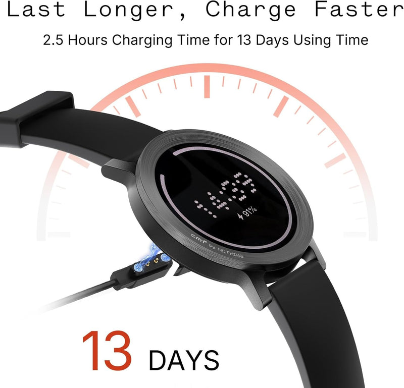 CMF BY NOTHING Watch 3 Pro Smart Watch for Men Women, Bluetooth Call AI Energy Score, 1.43” Heart Rate Tracking, Sleep Monitor, GPS & 130 Sport Modes, Fitness Tracker for Android IOS, IP68 Light Green