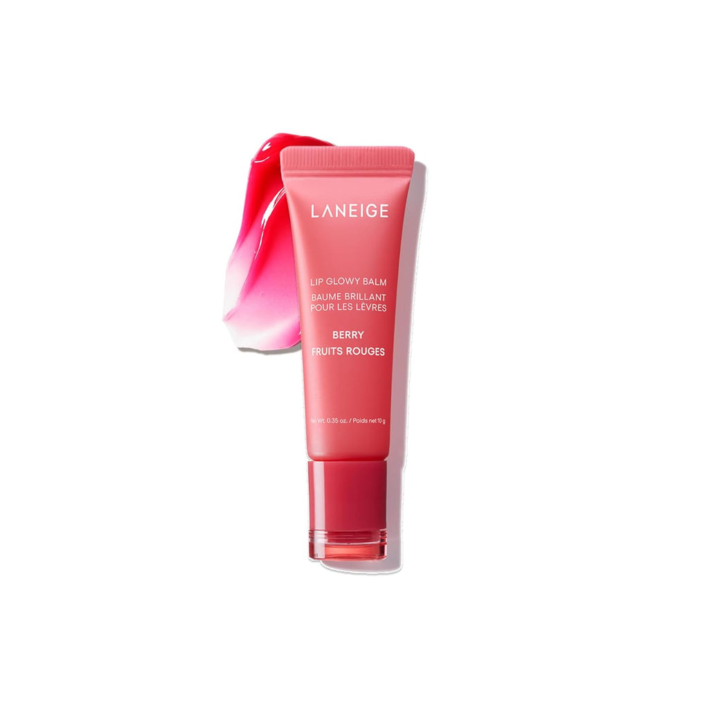 LANEIGE Lip Glowy Balm: Sheer Tinted Lip Treatment Balm Tube with Shea & Murumuru Butters for Hydrating, Moisturizing, Glossy, Non-Sticky Shine, Berry | Korean Skin Care, Berry