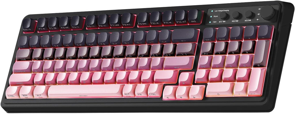 AULA 99 Key Keyboard, Wireless Gaming Keyboards Creamy Sounding Keyboard