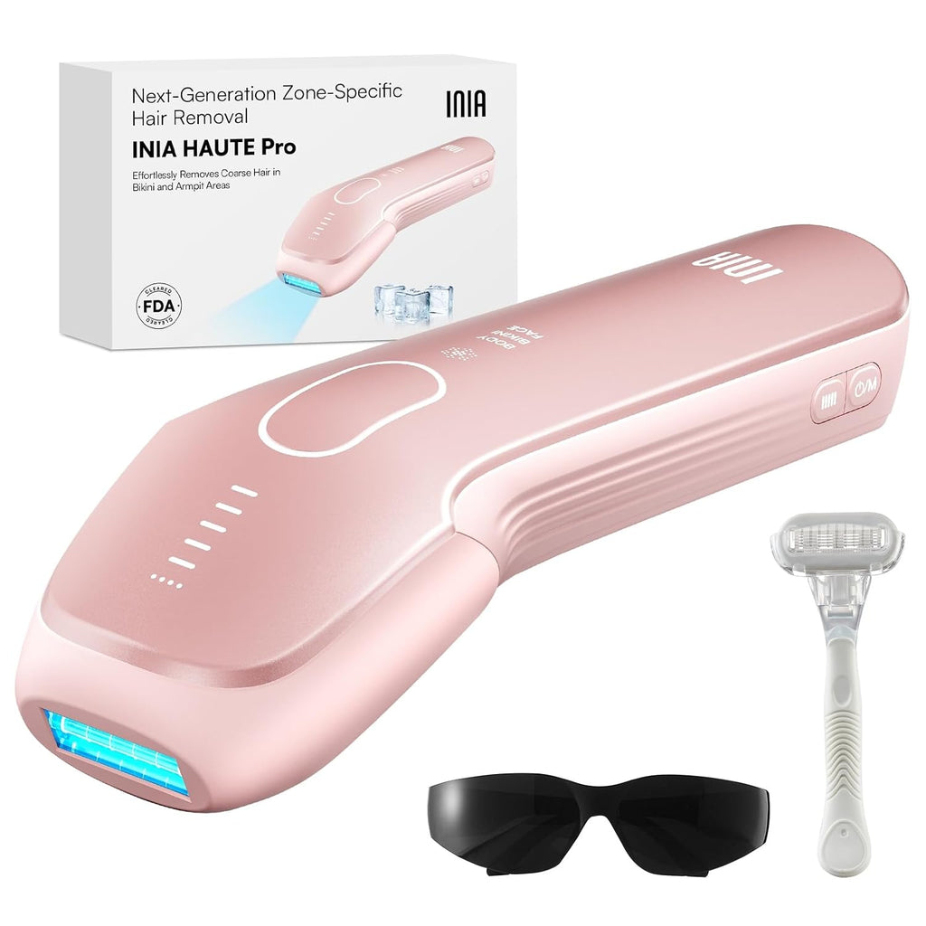 INIA HAUTE Pro Laser Hair Removal with Ice-Cooling Care for Women and Men