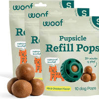 WOOF Pupsicle Chicken Refill Pops Dog Treats, Small, 10 Count, 3 Pack