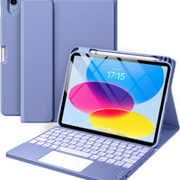 Funda con Teclado Harvopu para iPad 11" (A16) / iPad 10.ª Gen - Azul