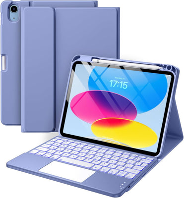 Funda con Teclado Harvopu para iPad 11" (A16) / iPad 10.ª Gen - Azul