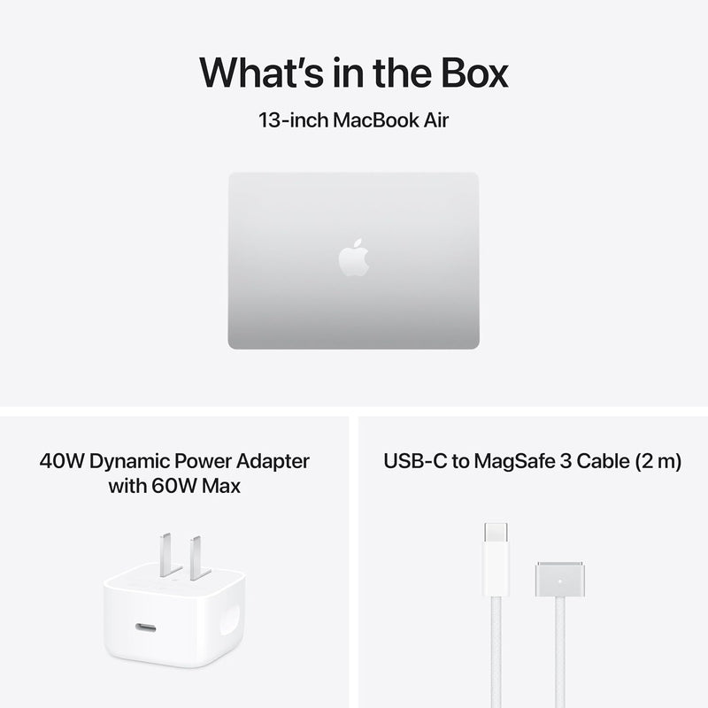 MacBook Air M5 Silver contenido de la caja