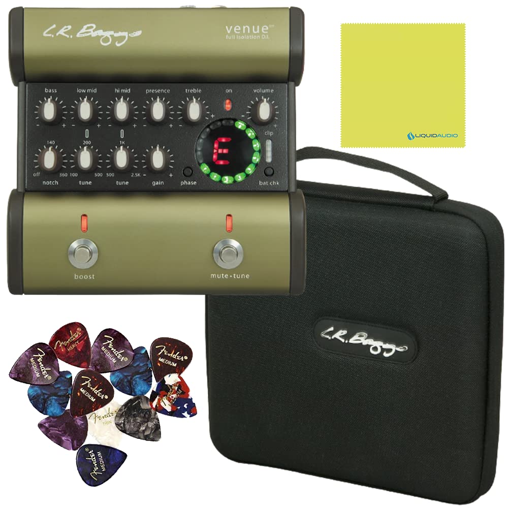 LR Baggs Venue DI Acoustic Guitar Effect Pedal Bundle