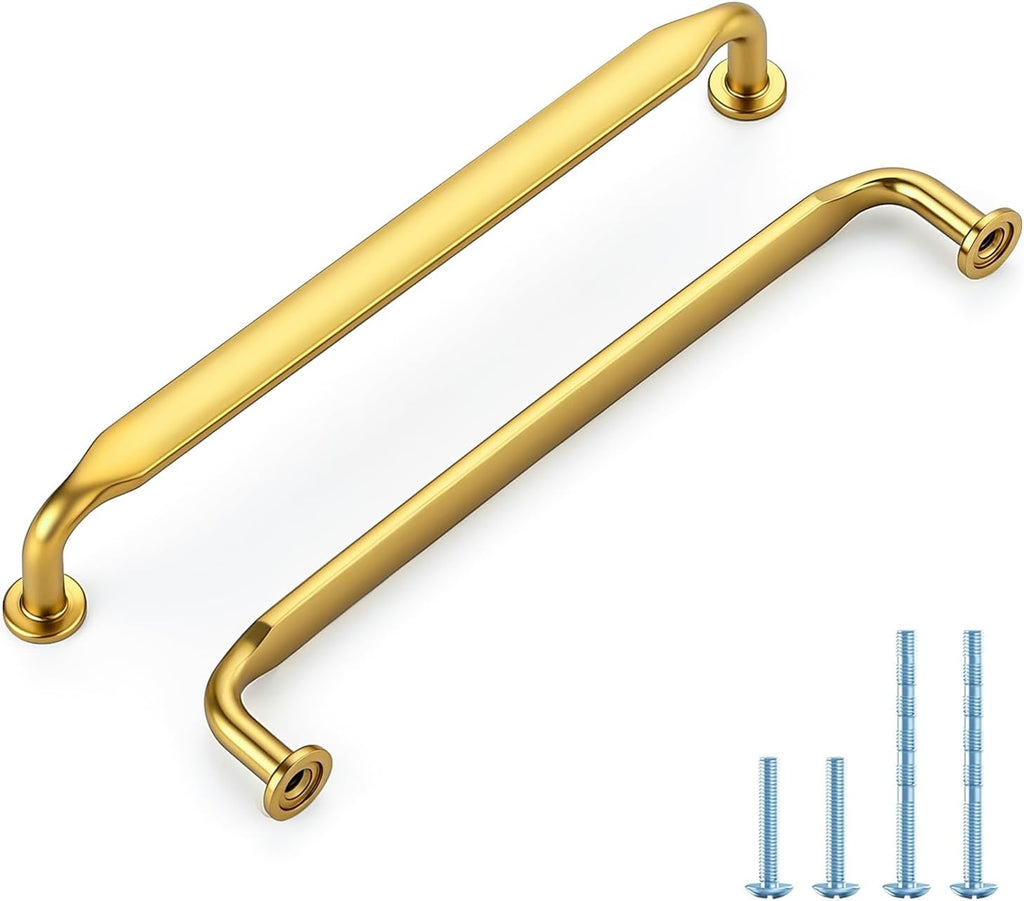 HOME EDIT Gold Solid Cabinet Handles & Pulls 6-1/4 Inch 10 Pack