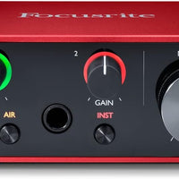 Focusrite Scarlett Solo 3rd Gen USB Audio Interface for Guitarists, Vocalists, Podcasters or Producers to record and pla