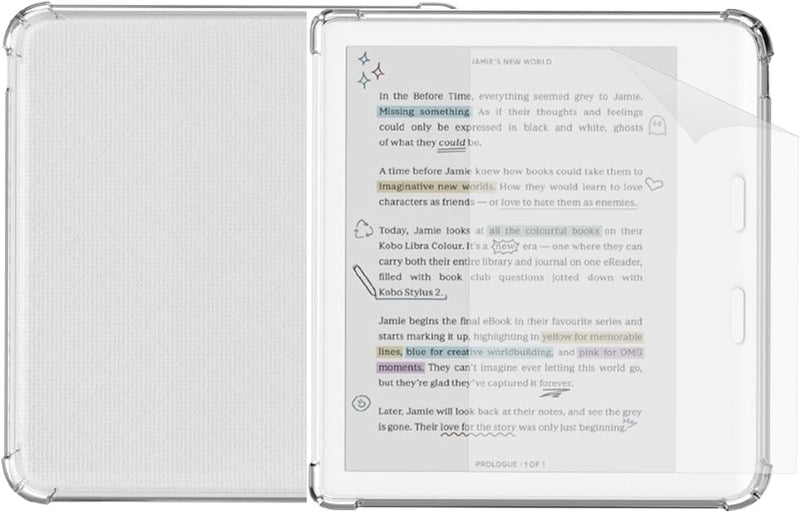 Kobo Libra Colour — eReader a Color 7" E Ink Kaleido 3, Resistente al Agua, Audiolibros