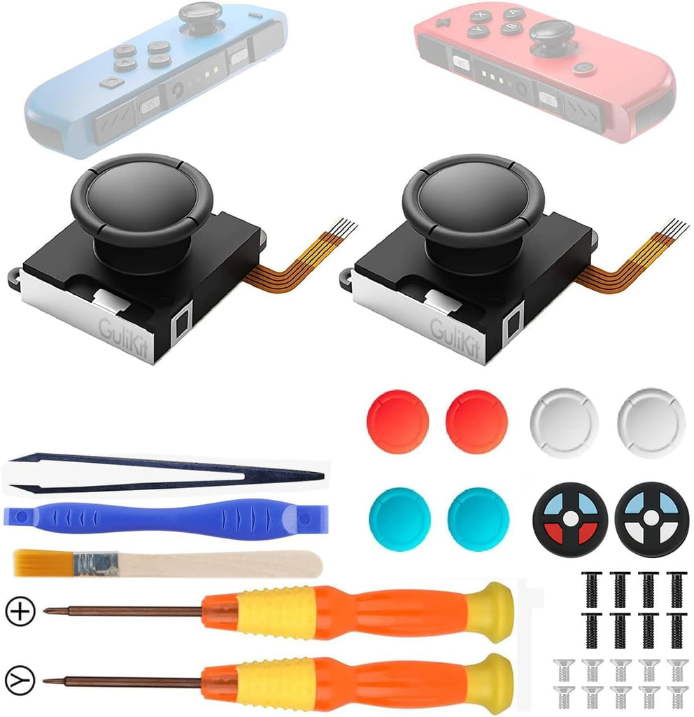 GuliKit Switch JoyCon Joystick Replacement, TMR Joystick (2 Pack)