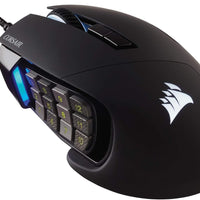 Corsair Scimitar RGB Elite Wired MMO MOBA PC Gaming Mouse – Black