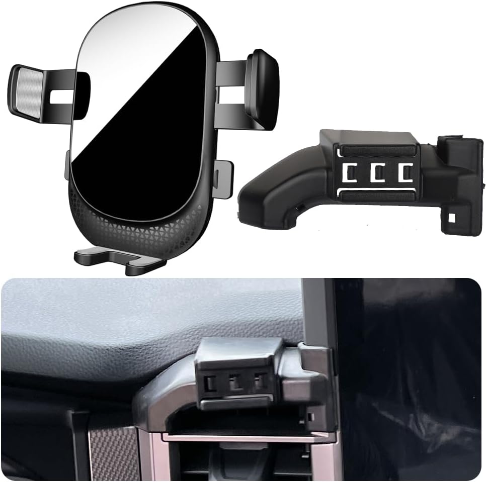 MikeHam Car Phone Holder for 2022-2024 Toyota Tundra & 2023-2024 Sequoia, Sturdy & Hands-Free