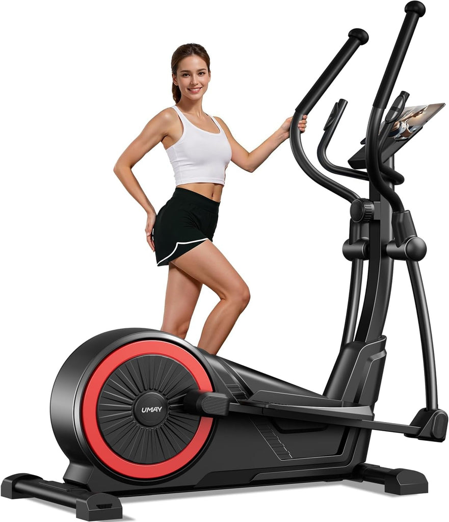 UMAY Elliptical Exercise Machine with 15.5''-17'' Stride & Heart Rate