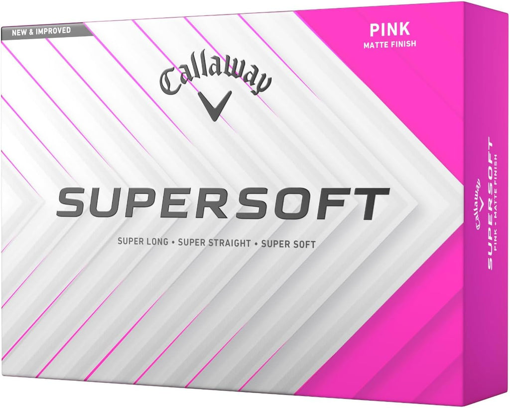 Callaway Golf Supersoft Golf Balls (2025, Pink)