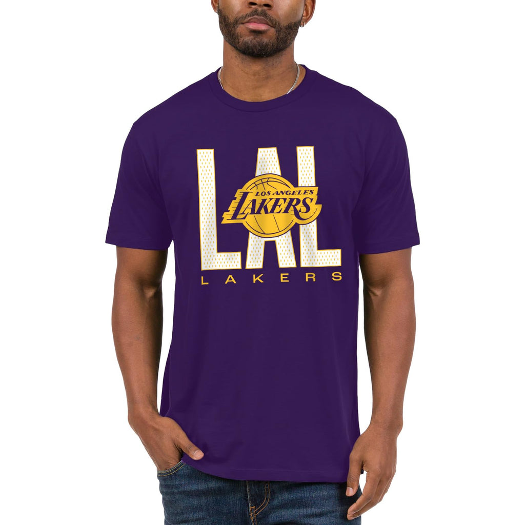 Junk Food NBA - Los Angeles Lakers City Mesh Adult SS T-Shirt Purple