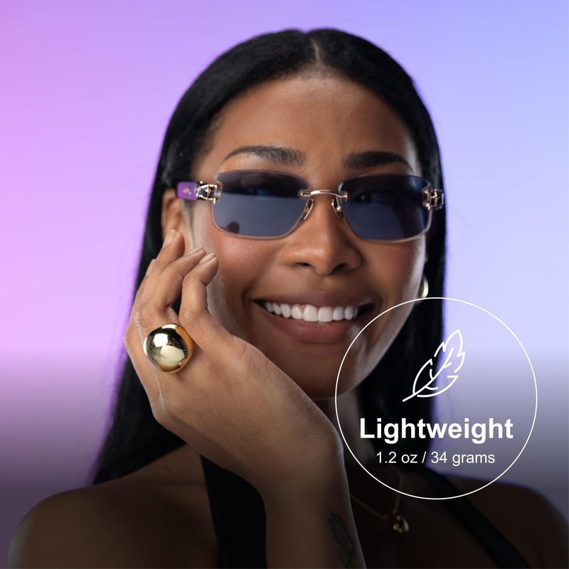 Gafas de sol Aura que cambian de color: 4 colores de lentes, control táctil
