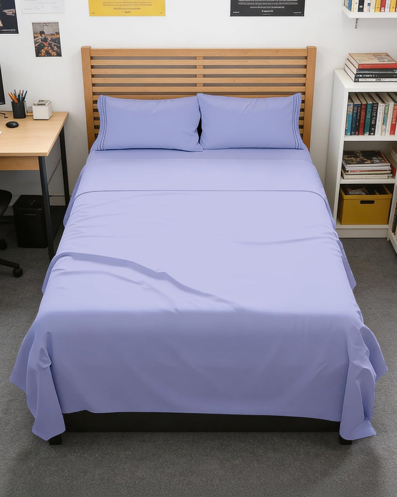 Full XL Sheets - 4 Piece Full XL Sheet Set - Cool & Breathable - Lavender