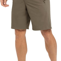 TBMPOY Men's 9" Golf Shorts Stretch Lightweight Dress Casual Work Brown 44