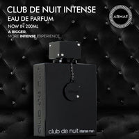 Armaf Club de Nuit Intense para hombre Eau de Parfum en aerosol, 6.8 onzas / 200 ml ✅ Club de Nuit Intense Man de Armaf es una fragancia Woody Spicy para hombres ✅ Notas Superiores: Manzana, bergamota