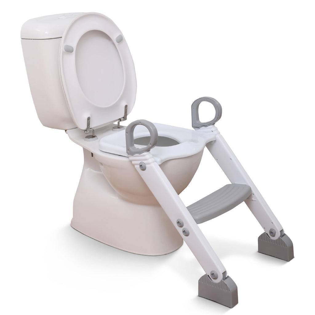 Dreambaby Toddler Toilet Seat with Steps - Adjustable Potty Seat with Splash Guard, Potty Topper with Ladder, Ergonomic