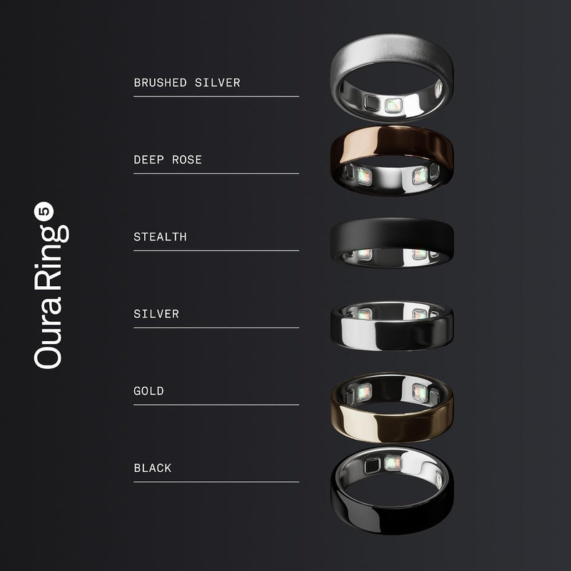 Oura Ring 5 - Anillo Inteligente de Salud y Sueño - Negro