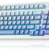 AULA S99 Gaming Keyboard, Wireless Computer Keyboards with Media Knob