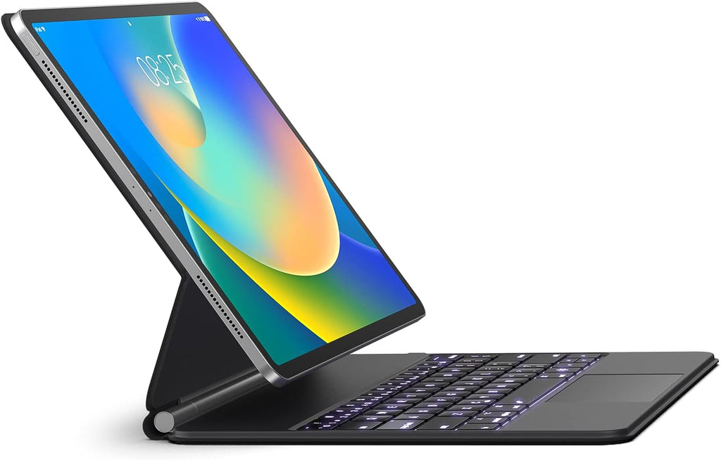Funda con Teclado runelk para iPad Air 11" (M4/M3/M2) y Pro 11" - Negro