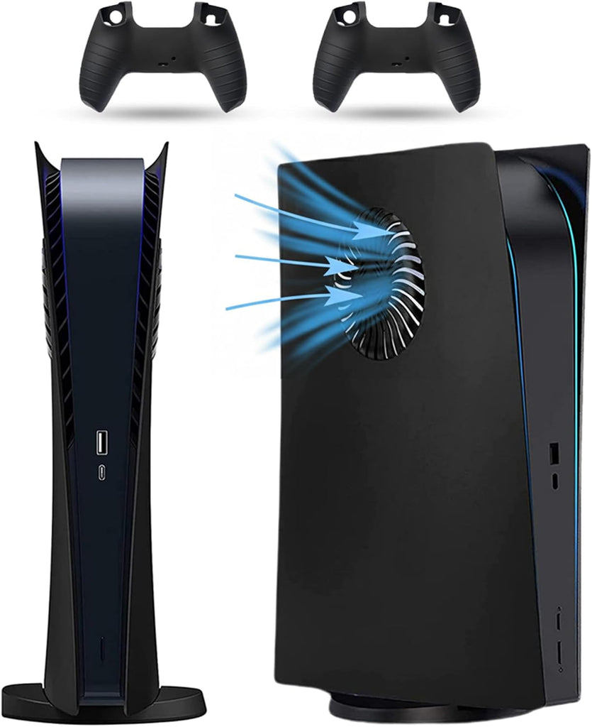 PEYANZ Vented Faceplate for PS5 Digital Edition+2 Controller Covers