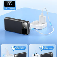 OHOVIV Portable Charger Power Bank 50000mAh,4 Built-in Cables Battery Pack