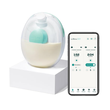 Willow Go Extractor de Leche Manos Libres con 15 Niveles y App