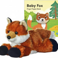 Aurora Mini Flopsi Foxxie 8"" Stuffed Animal & Finger Puppet Storybook – Soft, Cuddly, Unique Orange Fox Plush Toy for A