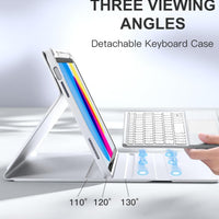 Funda con Teclado Harvopu para iPad 11" (A16) / iPad 10.ª Gen - Blanco