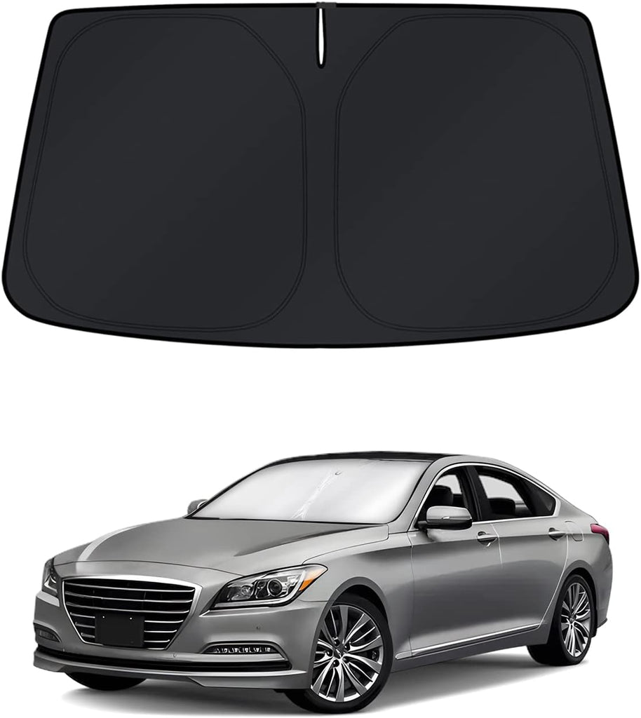 KUST Windshield Sun Shade for Hyundai Genesis 2015-2016 & Genesis G80 2017-2020 Window Accessories Shade Sun Visor Folda