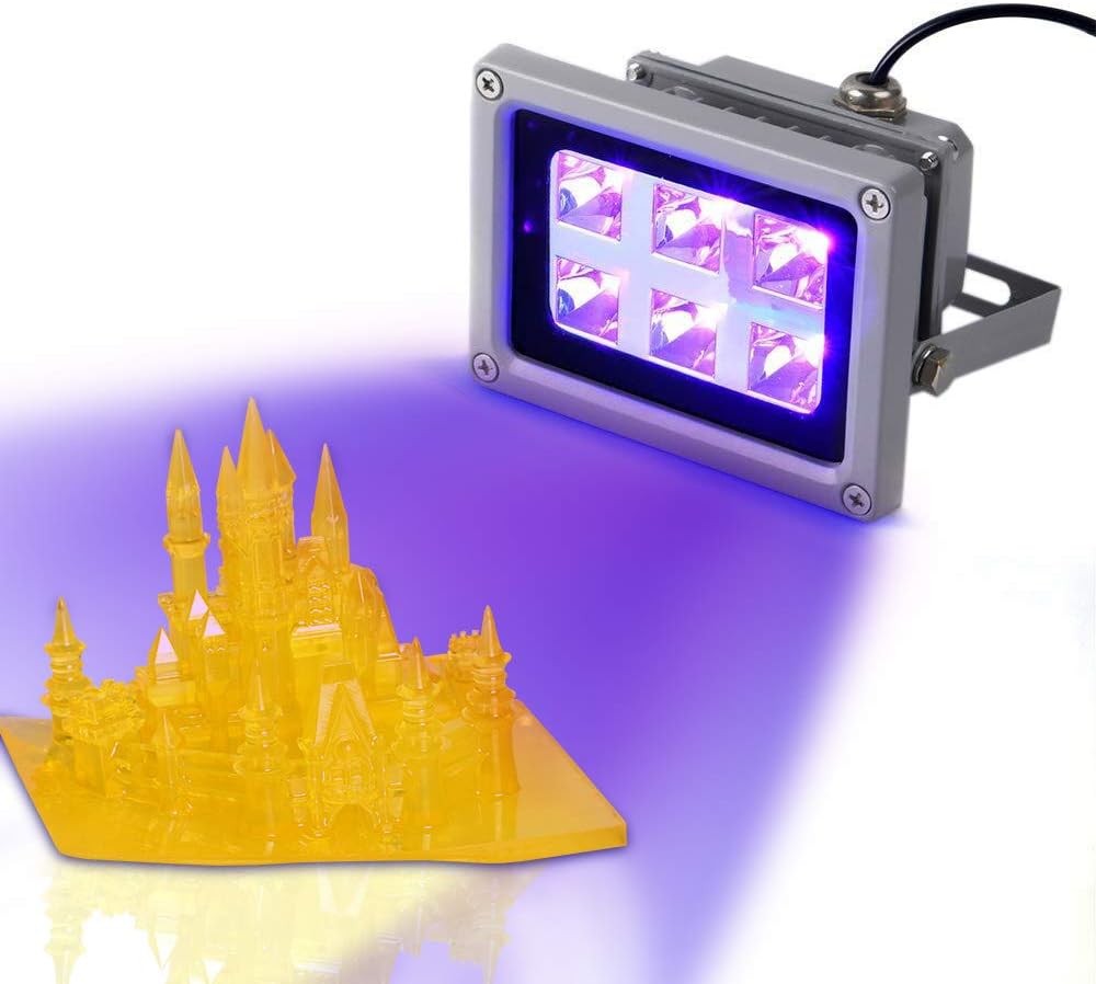 3D Printer UV Resin Curing Light for SLA/DLP/LCD 3D Printing, Solidify Photosensitive Resin, 405nm UV LED Lights with 60