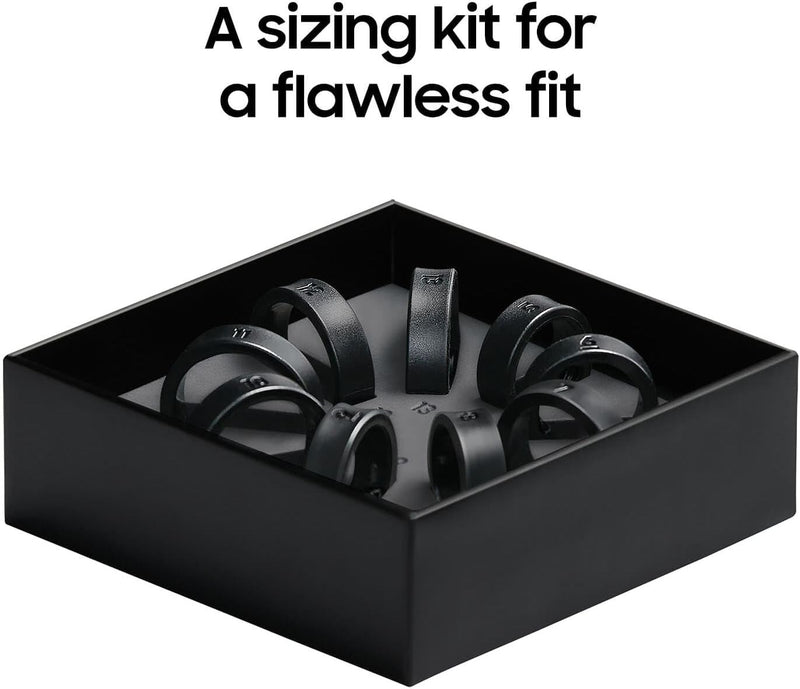 SAMSUNG Galaxy Ring, AI Smart Ring, Size First w/Sizing Kit, No App Subscription, Fitness Monitor, Sleep Tracker, Up to 7-Day Battery, Size 5, Titanium Black [US Version, 1Yr Manufacturer Warranty]