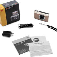 KODAK PIXPRO C1 13MP Compact Digital Camera, 26mm Fixed Lens, Brown