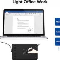 XP-Pen Drawing Tablet-XPPen Deco mini7W 7 x 4 inch Bluetooth 5.0 Graphic Tablet Pen Tablet with 16394 Levels Pressure,for Online Teaching/E-Learning Compatible with Window/Mac/Android/Chrome/Linux