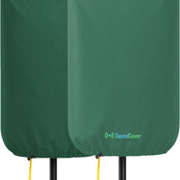SoundCover Professional Grade 600D Protective Cover for Stand Mounted 15" PA/DJ Powered Speaker - Green - Includes a 420