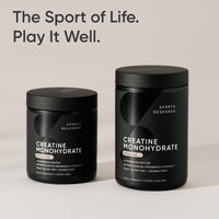 Sports Research Creatine Monohydrate 5g - Polvo para Rendimiento y Recuperación Muscular, 500g