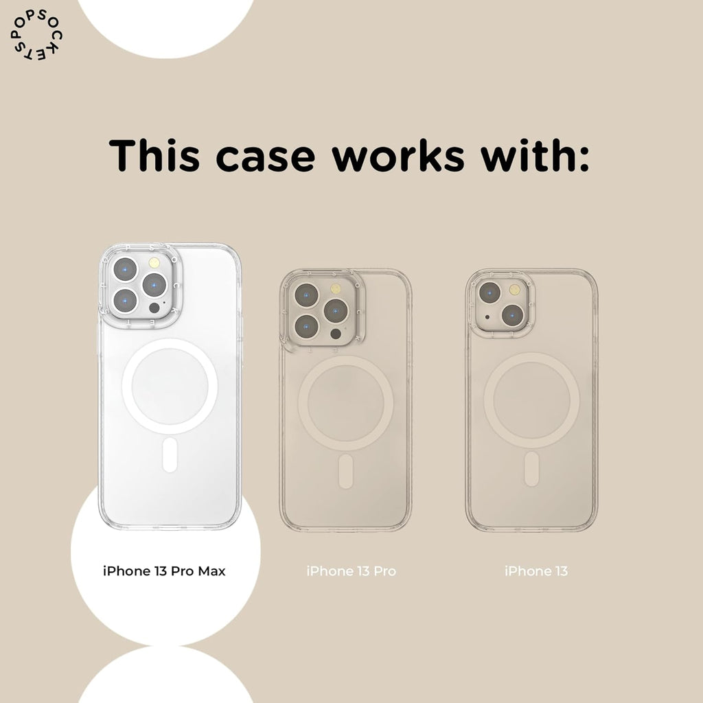 PopSockets iPhone 13 Pro Max Phone Case with MagSafe, Wireless Charging Compatible, Disney - Boho Wildflowers Maroon