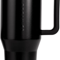HydroJug Traveler 40oz, Insulated Tumbler with Handle & Straw, Black