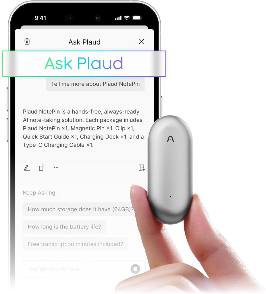 Plaud NotePin Voice Recorder