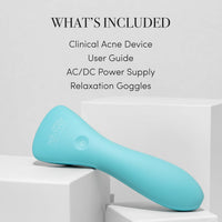 ReVive - Dispositivo clínico para acné, varita de luz roja y azul para brotes, herramientas de acné autorizadas por la FDA, herramientas faciales de 3 minutos para cuidado de la piel, diseño enchufabl