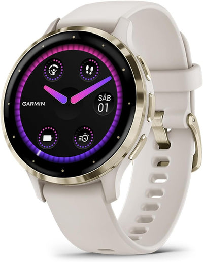 Garmin Venu® 3S, Premium Fitness Smartwatch, 41mm, Ivory