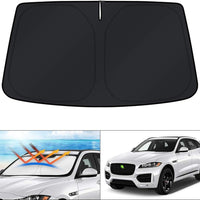KUST Windshield Sun Shade for Jaguar F-Pace 2016-2024 2025 2026 F Pace Accessories Custom Fit Sunshade Foldable Window S