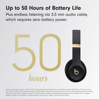 Beats Solo 4 - Negro y dorado — Audífonos inalámbricos Bluetooth on-ear, hasta 50h